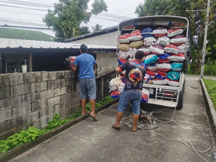 Charcoal delivery across the island