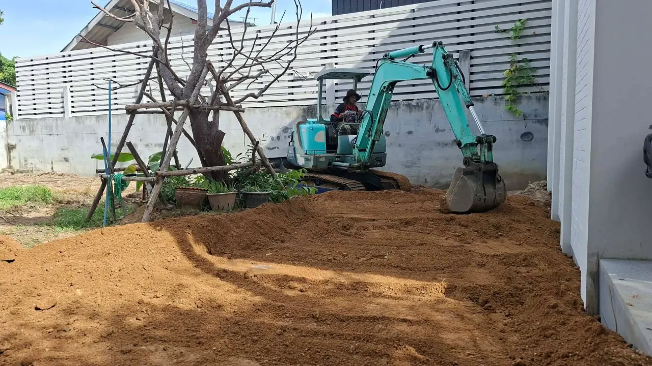 Completed project: Septic tanks, utilities and site leveling in Maenam, Maenam, Koh Samui