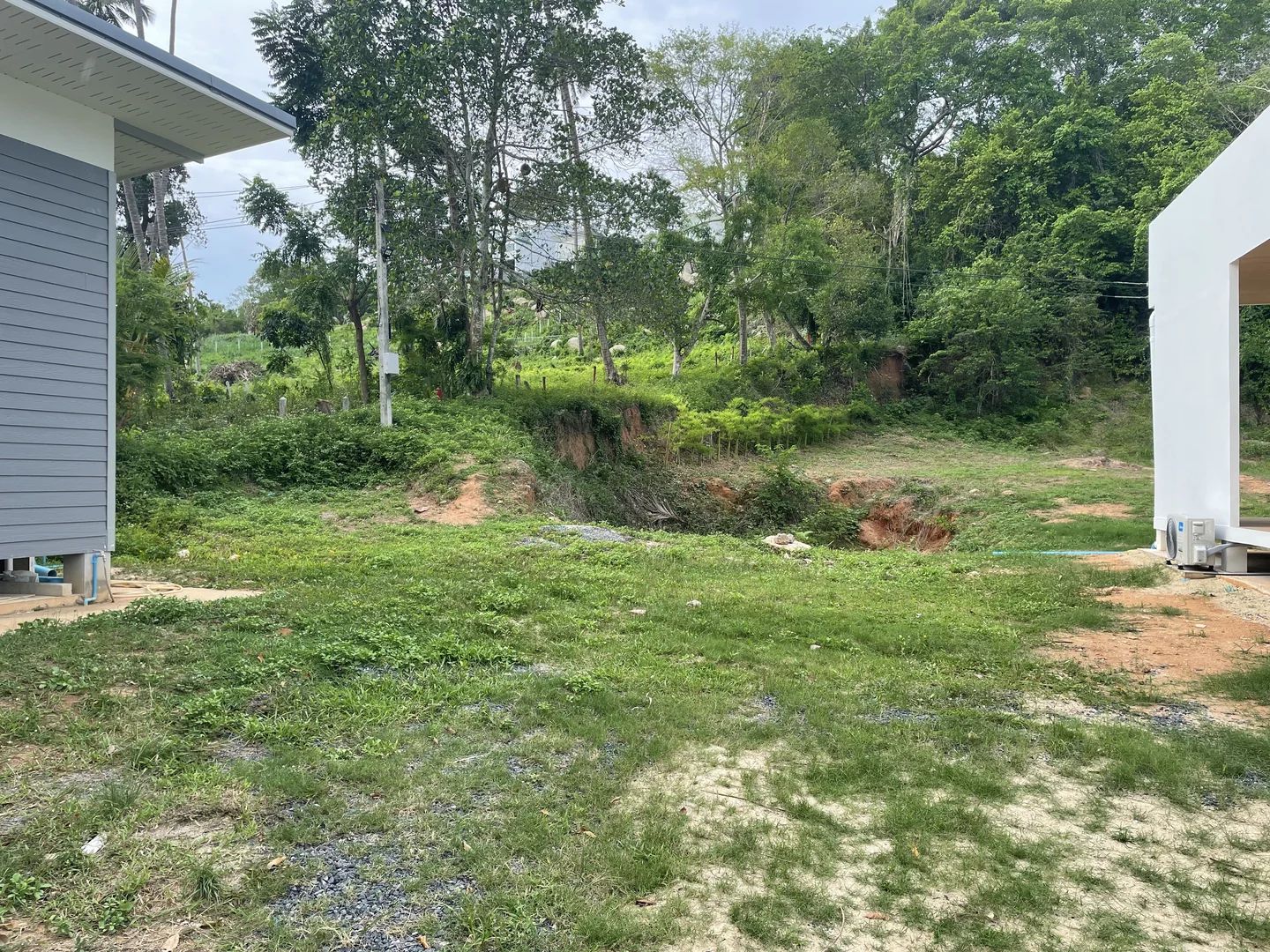 Client's plot in Nathon before excavation work began