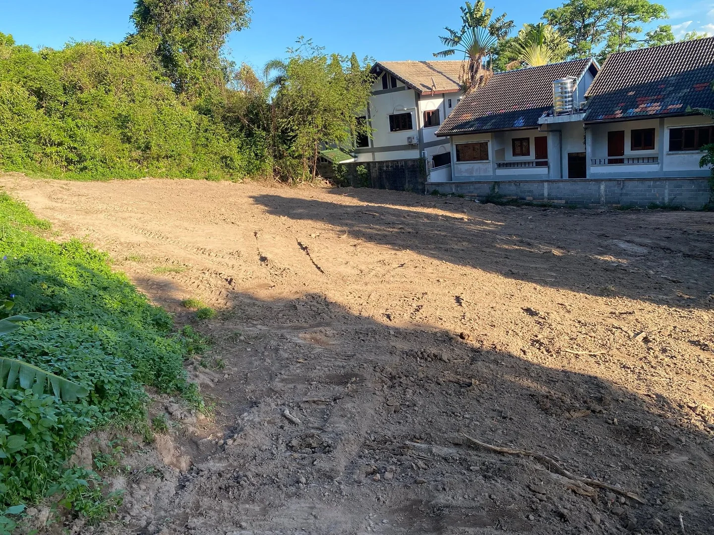 Perimeter cleared, clean ground level achieved