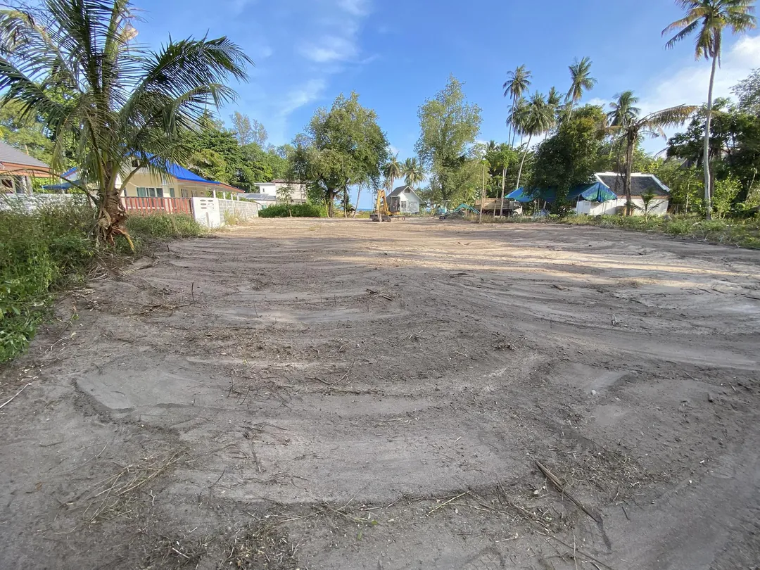 Cleared land ready for excavation and construction