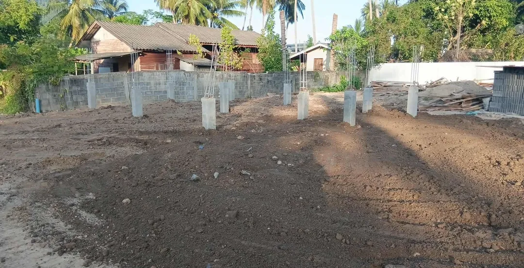 Site preparation on Koh Samui
